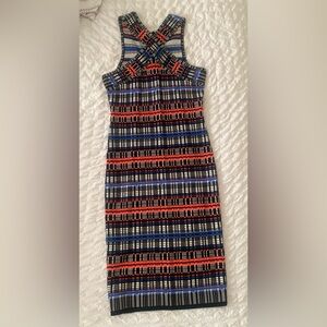 Ribbed knit bodycon midi dress